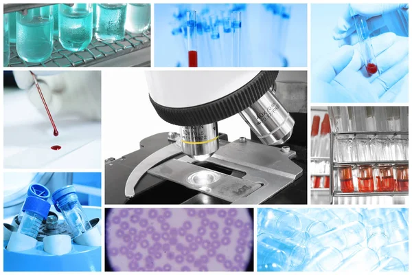 Mix Equipment Medical Microscope Blood Laboratory — Stock Photo, Image