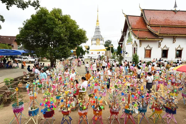 Chiang Mai Tayland Eylül 2018 Budistler Para Ile Dini Tören — Stok fotoğraf