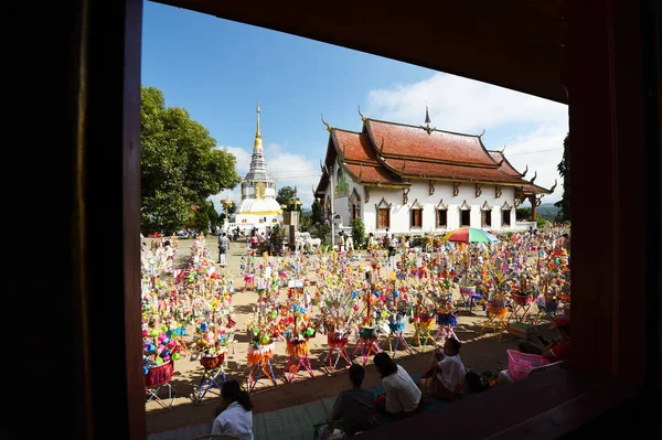 Chiang Mai Tayland Eylül 2018 Budistler Para Ile Dini Tören — Stok fotoğraf