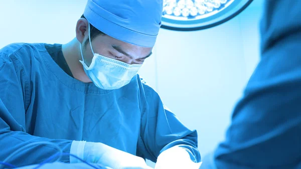 Dierenarts Chirurgie Operatie Kamer Meenemen Aan Kunst Verlichting Blauw Filter — Stockfoto