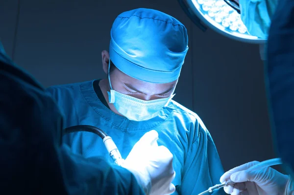 Cirugía Veterinaria Sala Operaciones Con Iluminación Arte Filtro Azul —  Fotos de Stock