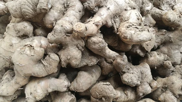 Fresh Organic Ginger Background — Stock Photo, Image