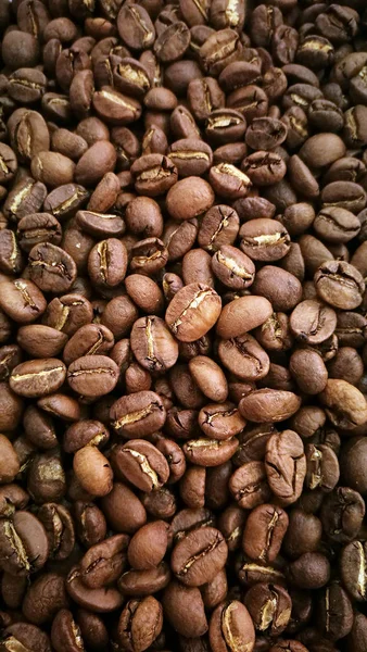 Arka Plan Için Kahve Çekirdeklerini Kapatın — Stok fotoğraf