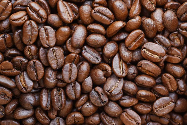 Nahaufnahme Von Kaffeebohnen Als Hintergrund — Stockfoto
