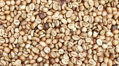 Arka plan için kahve çekirdeklerini kapatın.   