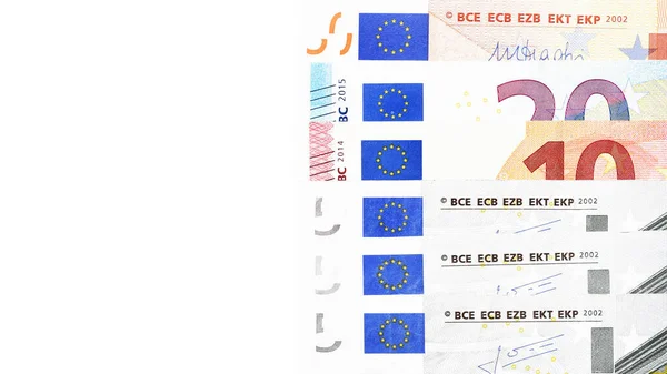 Nahaufnahme Der Banknote Isoliert Auf Weißem Hintergrund — Stockfoto