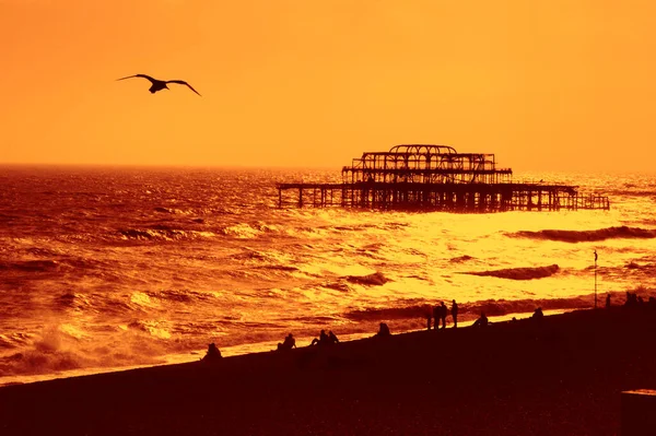 Batı İskelesi, Brighton Sahili, Brighton, Sussex, İngiltere