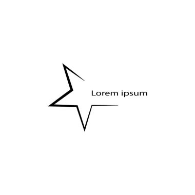 Yıldız Logosu Şablonu vektör illüstrasyon tasarımı