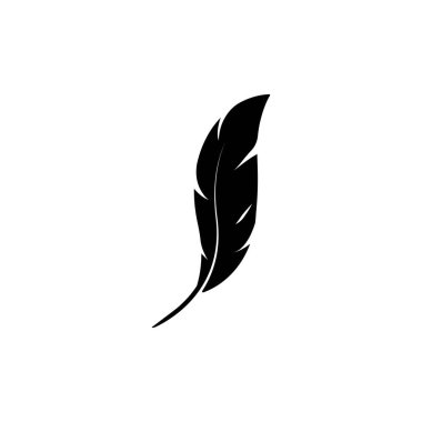 feather logo stock illustration design clipart