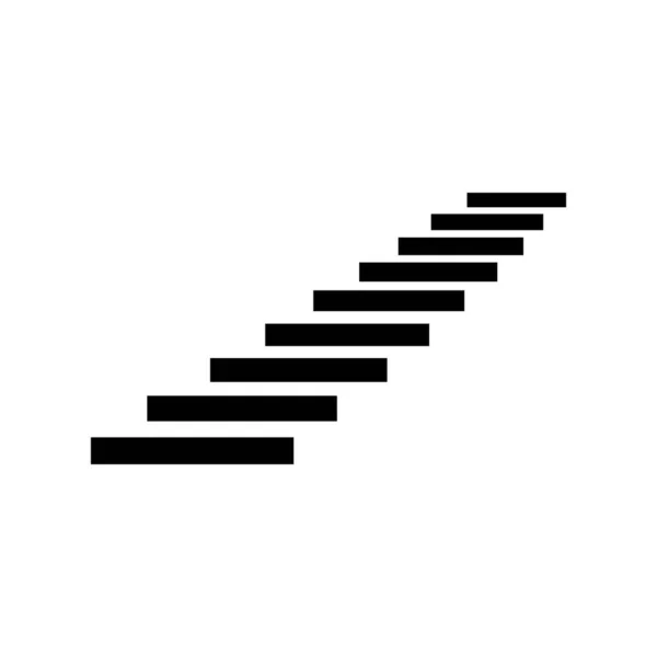 Escalier Logo Illustration Stock Design — Image vectorielle