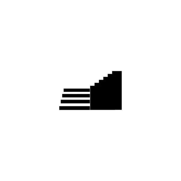 Escadas Logotipo Design Ilustração Estoque —  Vetores de Stock