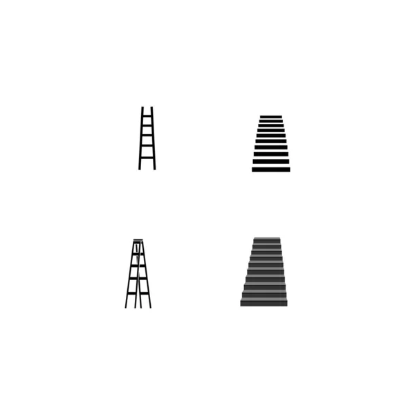 Сходи Логотип Стоковий Дизайн Ілюстрації — стоковий вектор