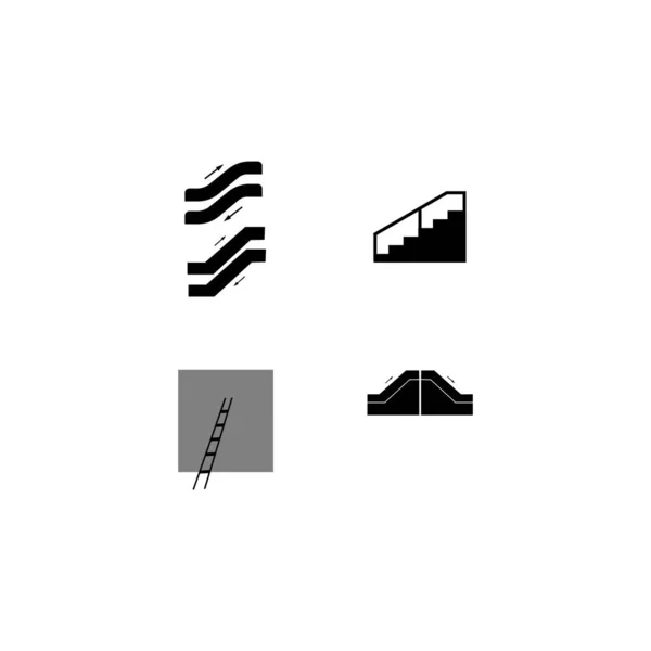 Stairs Logo Stock Illustration Design — Stock Vector