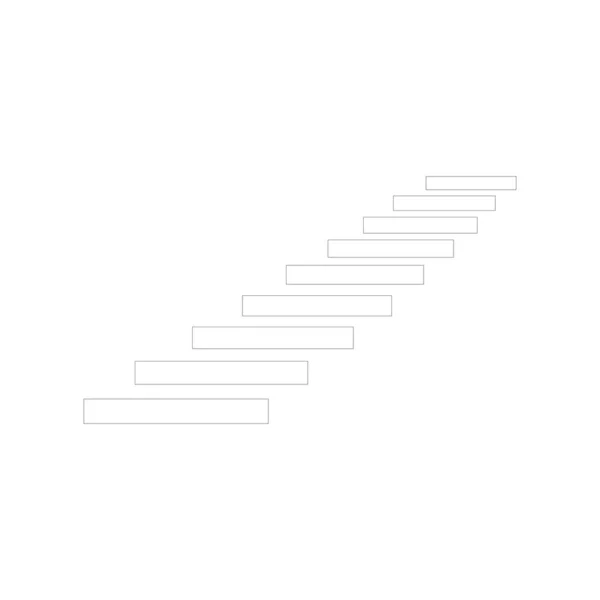 Escadas Logotipo Design Ilustração Estoque — Vetor de Stock