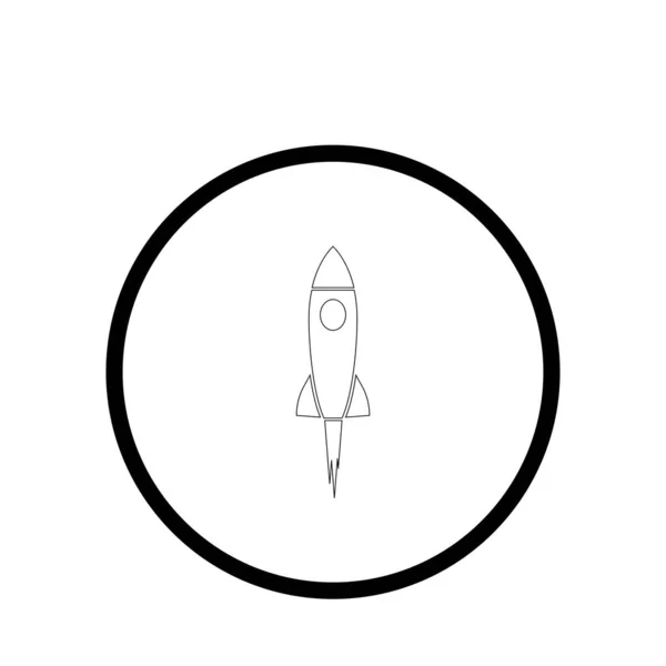 Rocket Ilustration Logo Vector Icon Template — Stock Vector