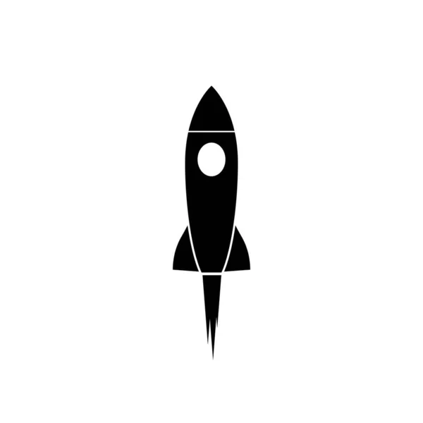 Rocket Ilustration Logo Vector Icon Template — Stock Vector