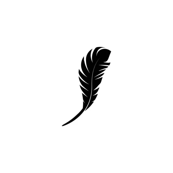 Pluma Logotipo Stock Ilustración Diseño — Vector de stock