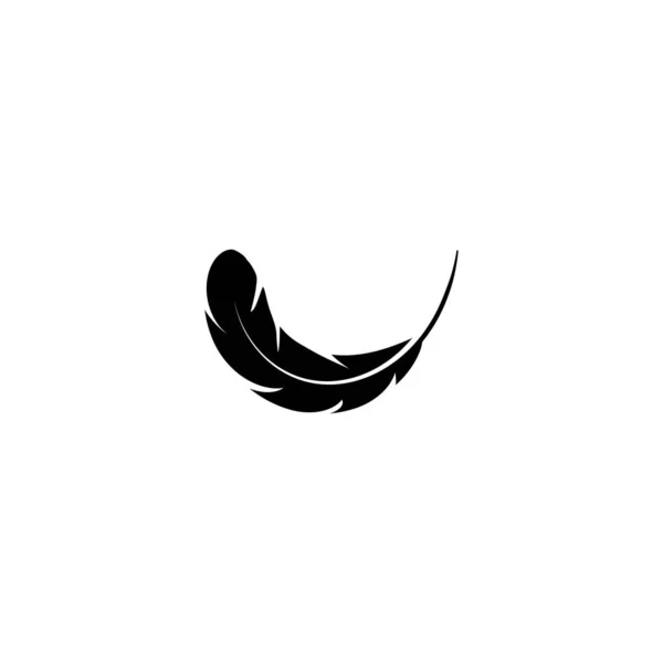 Pluma Logotipo Stock Ilustración Diseño — Archivo Imágenes Vectoriales