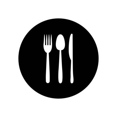 kaşık çatalı logosu çizimi