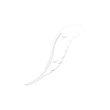 Tüy logosu illüstrasyon tasarımı