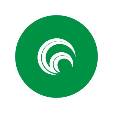 Yaprak logosu illüstrasyon tasarımı