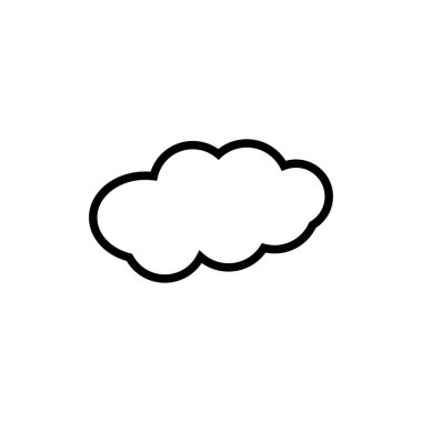 bulut logo vektör şablonu