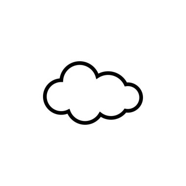 bulut logo vektör şablonu