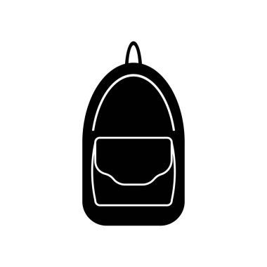 okul çantası logo stok illüstrasyon tasarımı