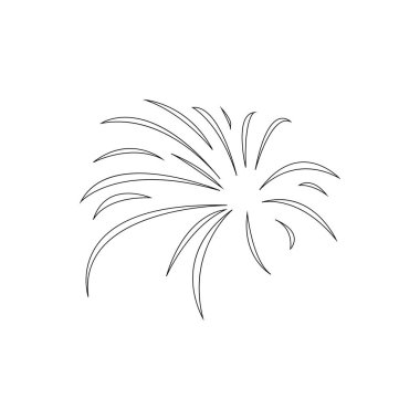 Havai fişek logosu stok çizimi