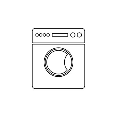 çamaşır makinesi logo illüstrasyon tasarımı