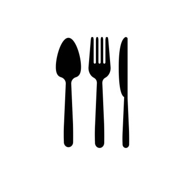 kaşık çatalı logosu çizimi