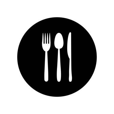 kaşık çatalı logosu çizimi