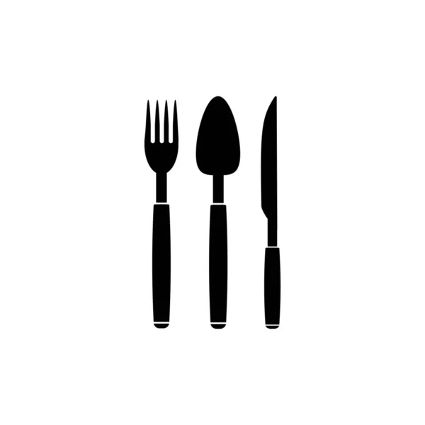 Ложка Виделки Ножа Логотип Ілюстрація Дизайн — стоковий вектор