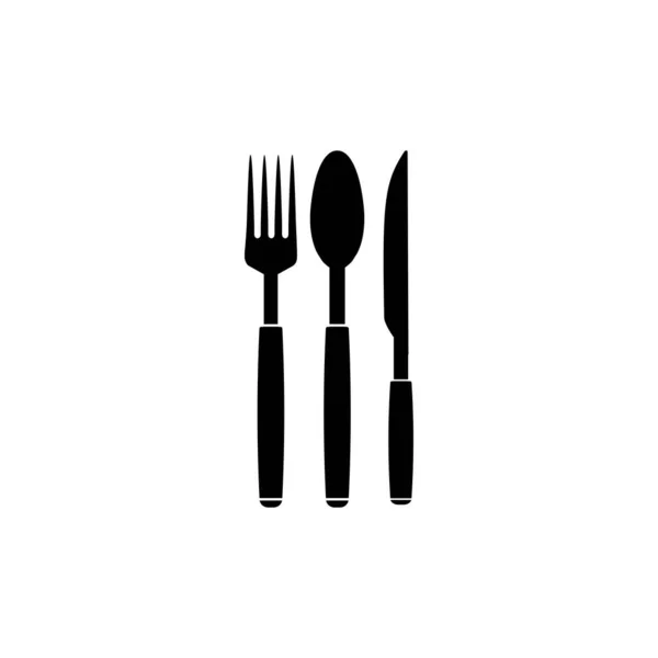 Дизайн Логотипа Ложки Вилочного Ножа — стоковый вектор