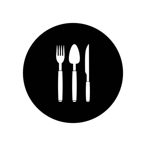 Дизайн Логотипа Ложки Вилочного Ножа — стоковый вектор
