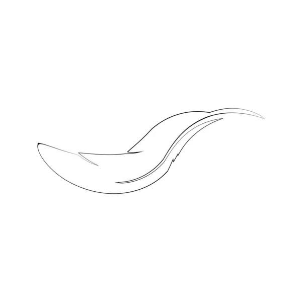 Plume Logo Stock Illustration Design — Image vectorielle