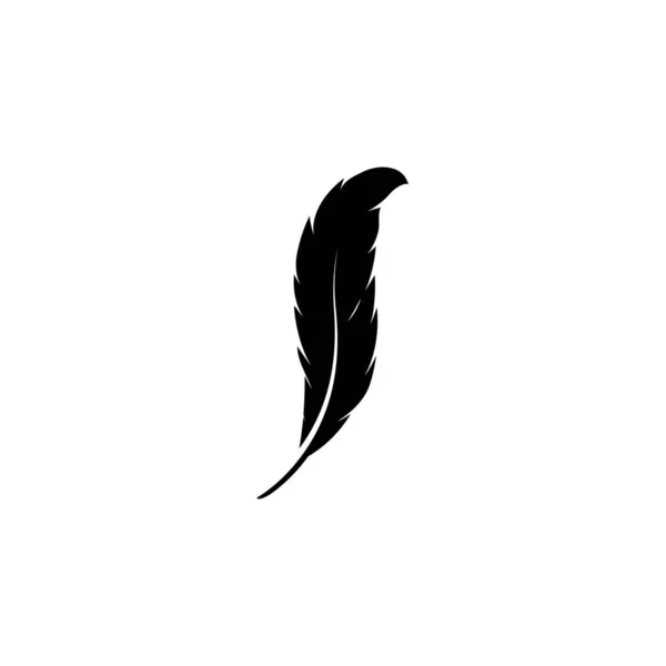 Pluma Logotipo Stock Ilustración Diseño — Vector de stock