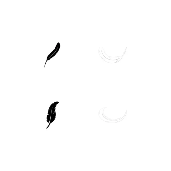 Desain Logo Bulu Stok Gambar - Stok Vektor