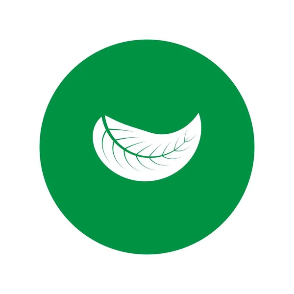 Дизайн Листя Логотипу Стокової Ілюстрації — стоковий вектор