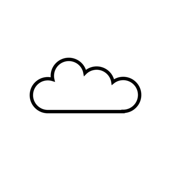 Modèle Icône Vectorielle Logo Nuage — Image vectorielle