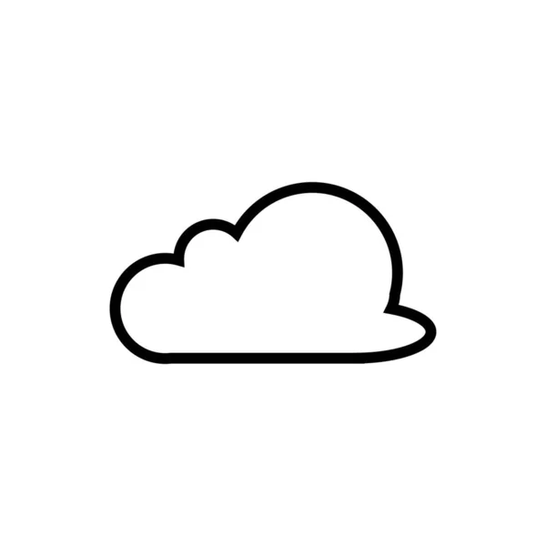 Modèle Icône Vectorielle Logo Nuage — Image vectorielle