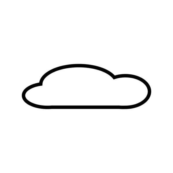 Nube Logo Vector Icono Plantilla — Vector de stock