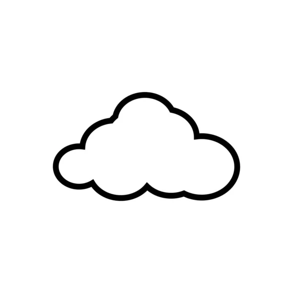 Nube Logo Vector Icono Plantilla — Vector de stock