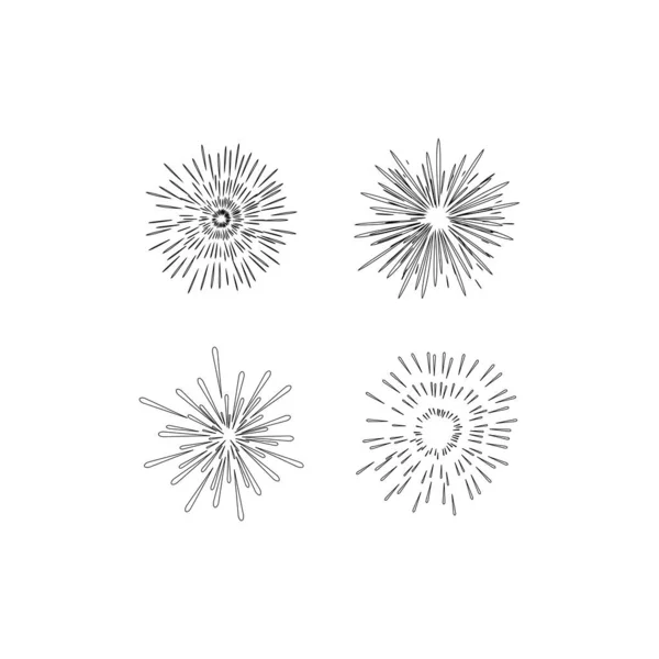 Дизайн Ілюстрації Логотипом Феєрверку — стоковий вектор