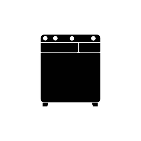 Disegno Illustrazione Logo Lavatrice — Vettoriale Stock