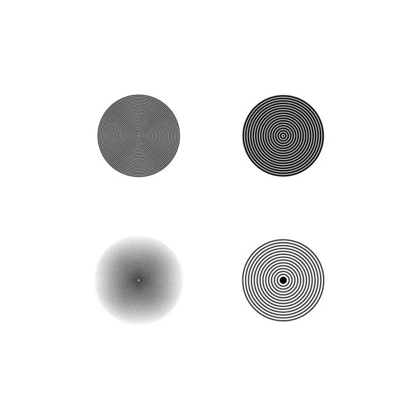Modèle Icône Vectorielle Logo Cercle — Image vectorielle