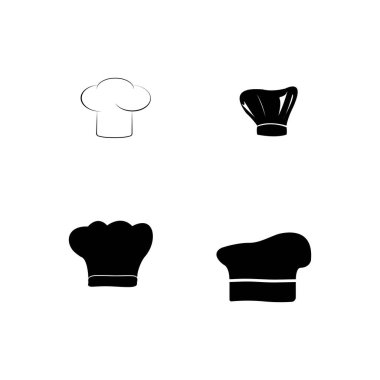 şapka şefi logo şablon vektör çizimi