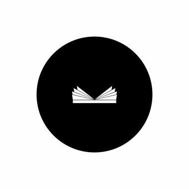 Kitap eğitimi logo şablonu vektör illüstrasyon tasarımı