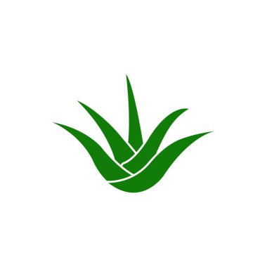 aloe vera logo stok illüstrasyon tasarımı
