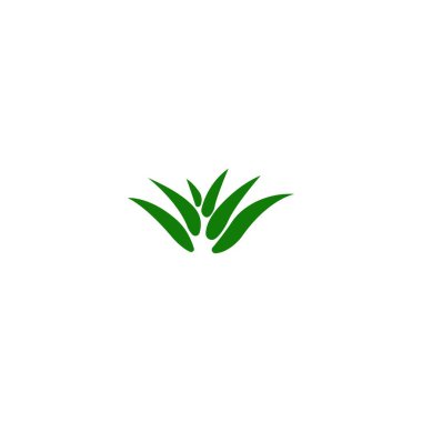 aloe vera logo stok illüstrasyon tasarımı